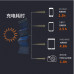 Портативная Солнечная панель с USB 50W для зарядки аккумулятора, складная 6 секций 